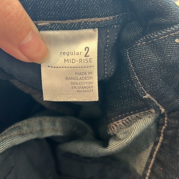 Old Navy The Flirt Dark Wash Denim Jeans Mid Rise Size 2 - Picture 9 of 10